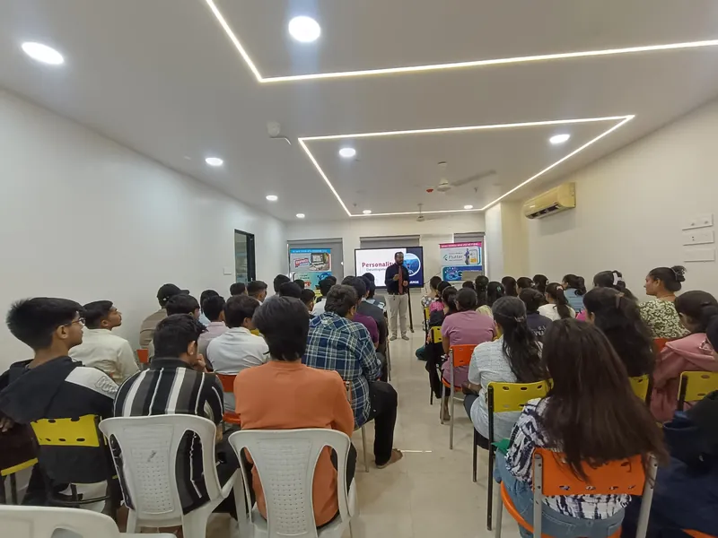 Personality development lecture attended by Cosmos students led by industry expert